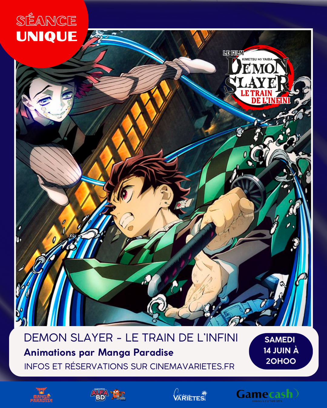 Projection Demon Slayer Train de l’Infini